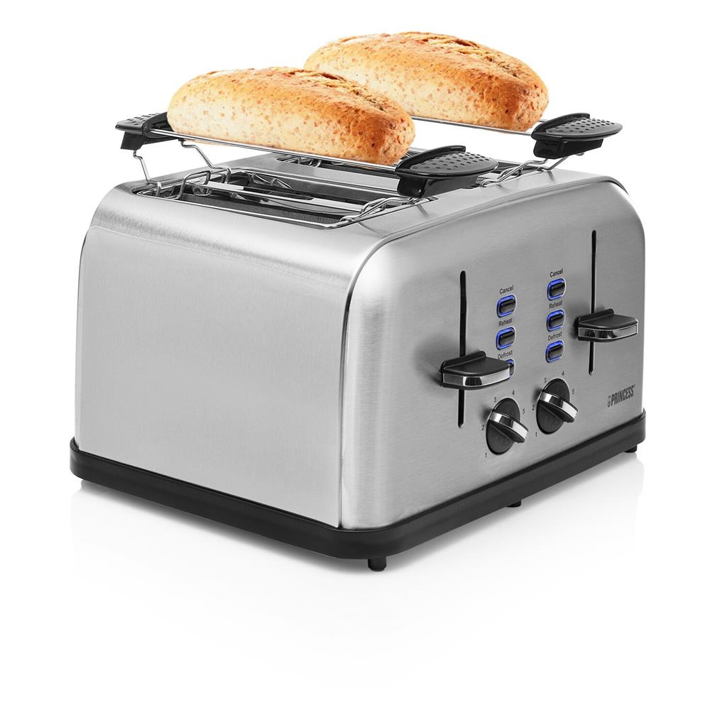 Princess Toaster Steel Style 4 142355 - Broodrooster