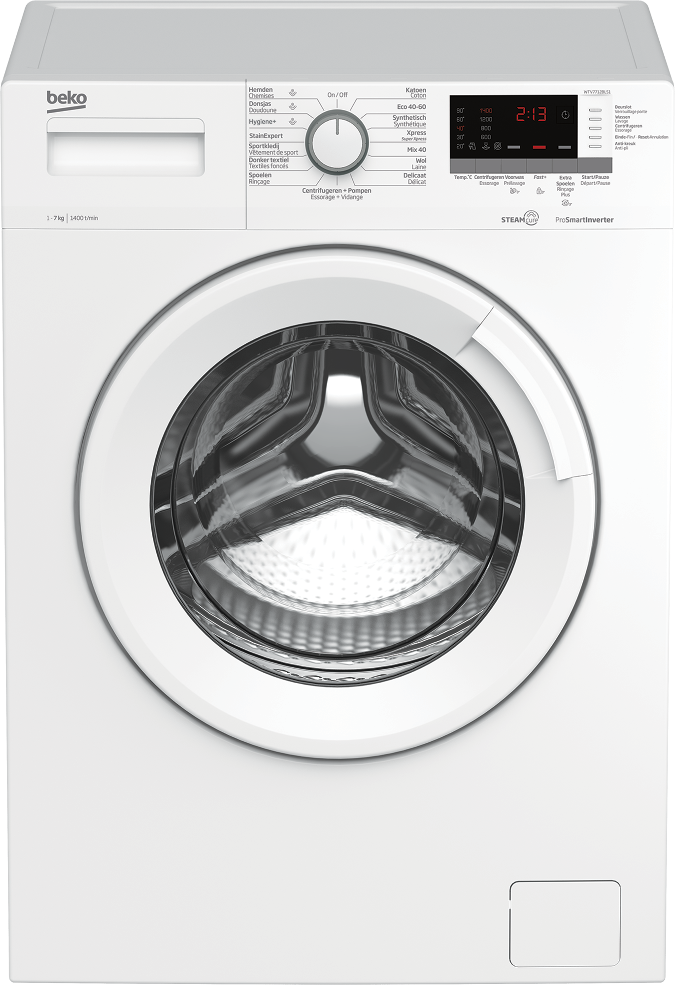Beko WTV7712BLS1 - Wasmachine