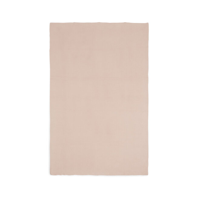 Deken Wieg 75x100cm Basic knit pale pink