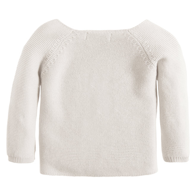 U Cardigan Knit ls Pino - White