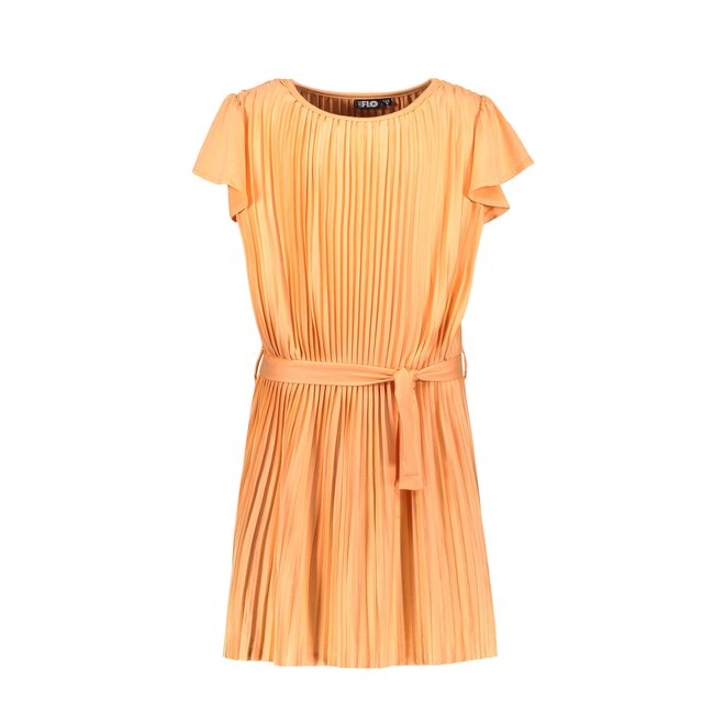 Flo girls plisse dress - Mandarin