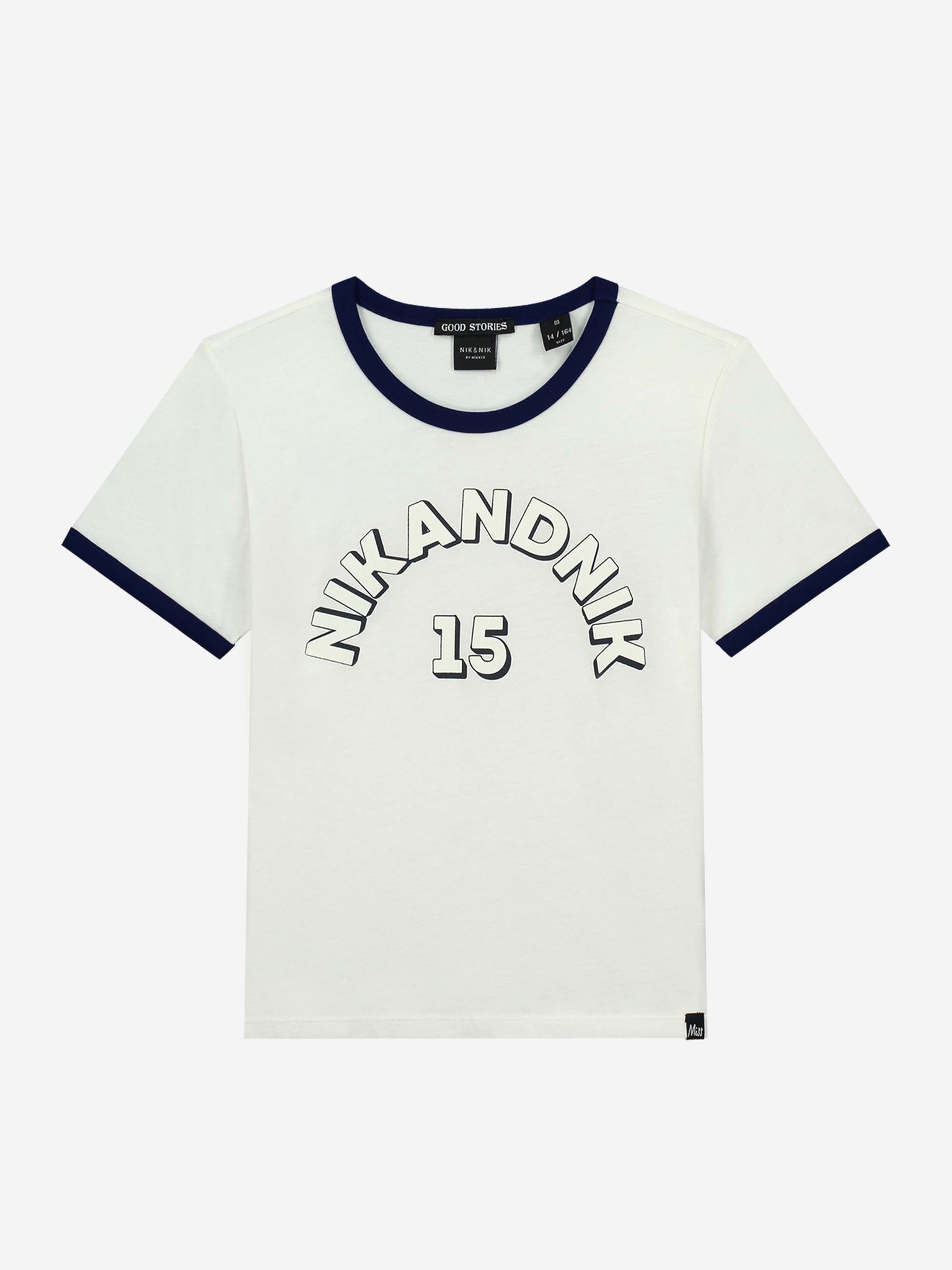 Jomi T-Shirt - White Beach / Royal Blue 