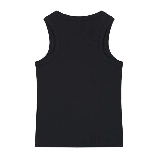 Logo Rib Top - Black