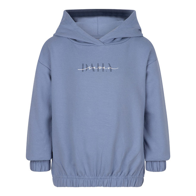 HOODED SWEAT DAILY SEVEN OVERSIZED - Lavender Blue