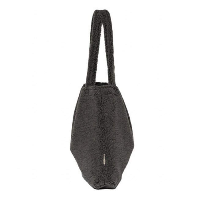 Dark Grey Teddy Mom-Bag