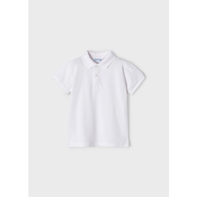 Basic s/s polo - 91 White -