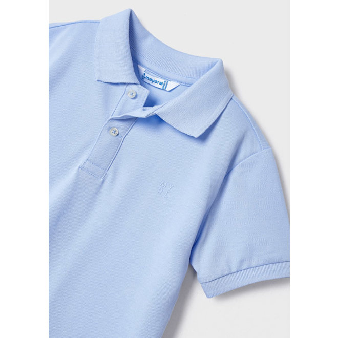 Basic s/s polo - 85 Lightblue -