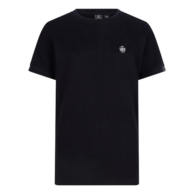 T-Shirt Structure Pique - Black - 999 -