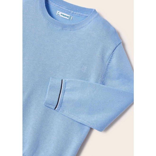 Basic crew neck jumper  - 27 Lightblue -