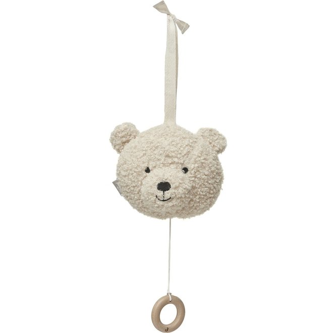 Musical hanger Teddy Bear Natural