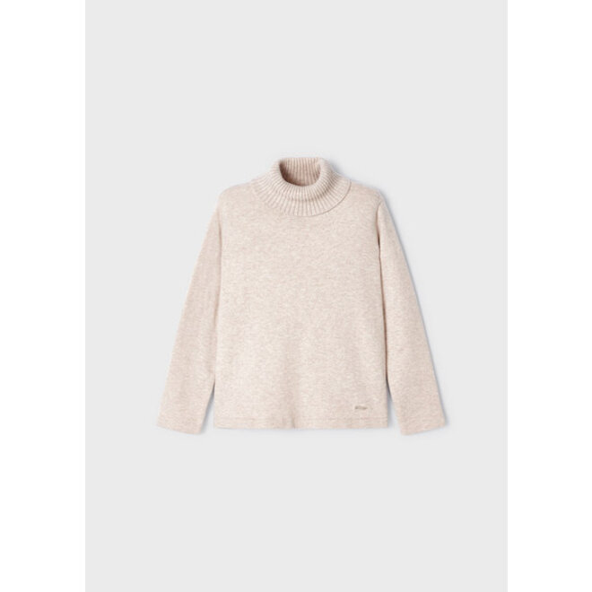 Basic knitting turtleneck     90 Hazelnut v