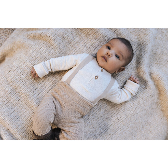 Unisex romper Torrington long sleeve P611 Oatmeal Melange