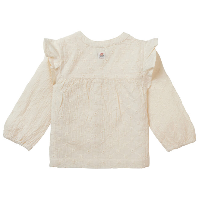 Girls blouse Viera long sleeve P959 Butter Cream