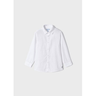 Mayoral Basic l/s shirt               26 White     /