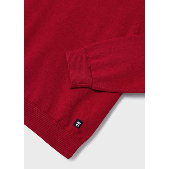 Basic cotton jumper w/round   80 Red