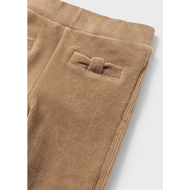 Basic cord knit trousers      27 Camel
