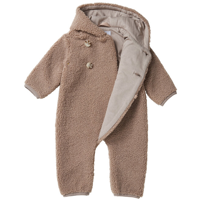 Unisex playsuit Tolono long sleeve N082 Light Taupe