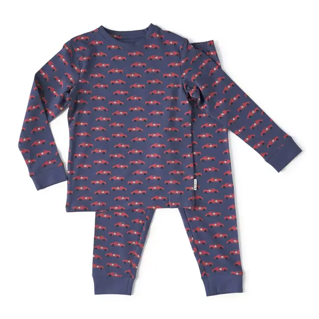 Pyjama/ Auto Blauw Rood