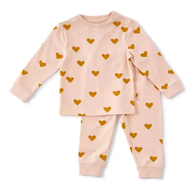 pyjama hearts pink
