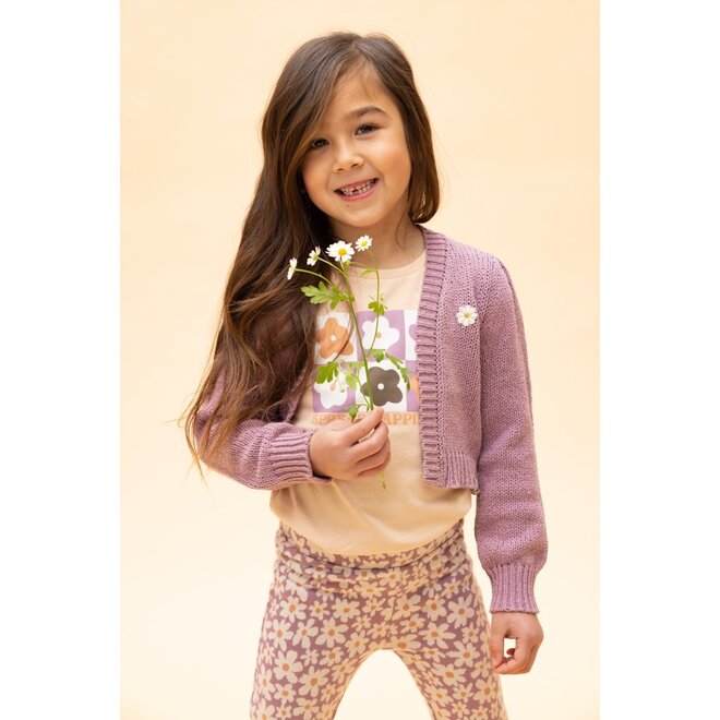 Little knitted pullover 586 Mauve Blush