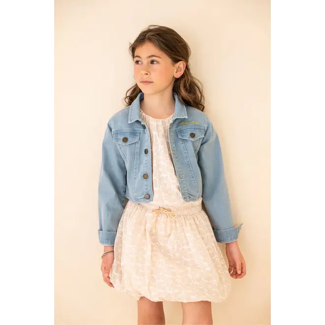 Flo girls ls denim jacket 181 lt denim