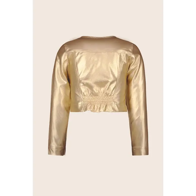 Flo girls imi leather jacket no collar 810 Gold