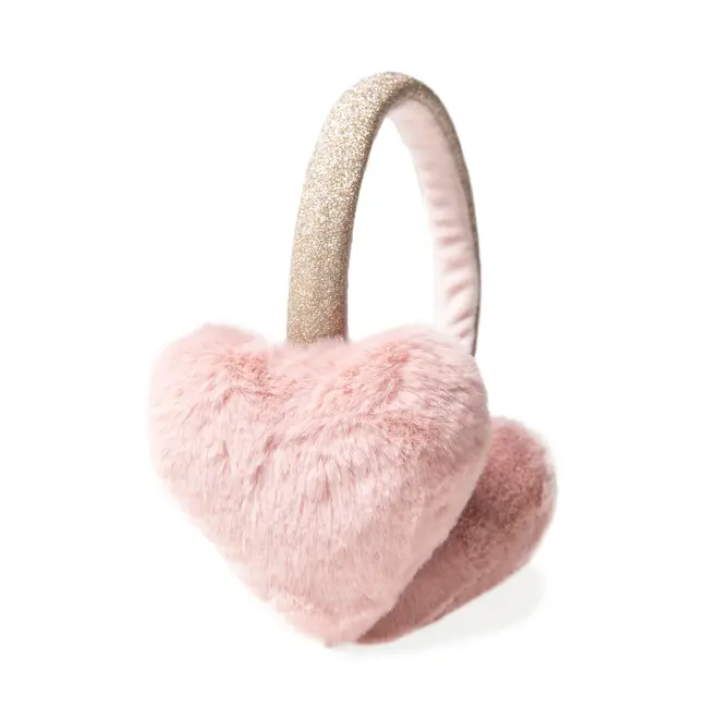 Rockahula Fluffy Love Heart Earmuffs -