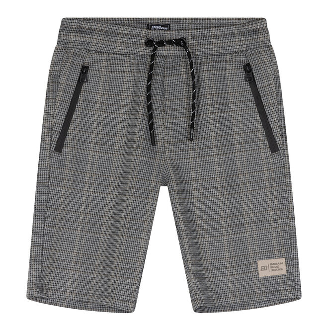 Jog Short Check Zip 727 Stone Sand