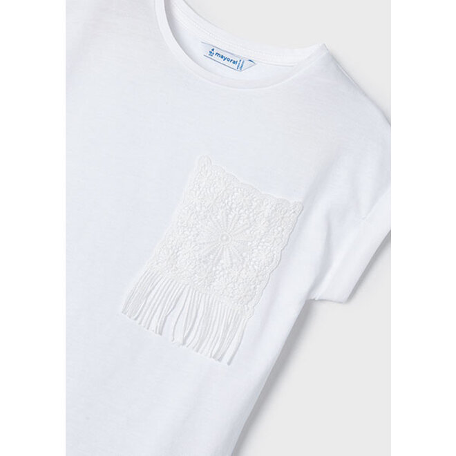 S/s crochet t-shirt           36 White