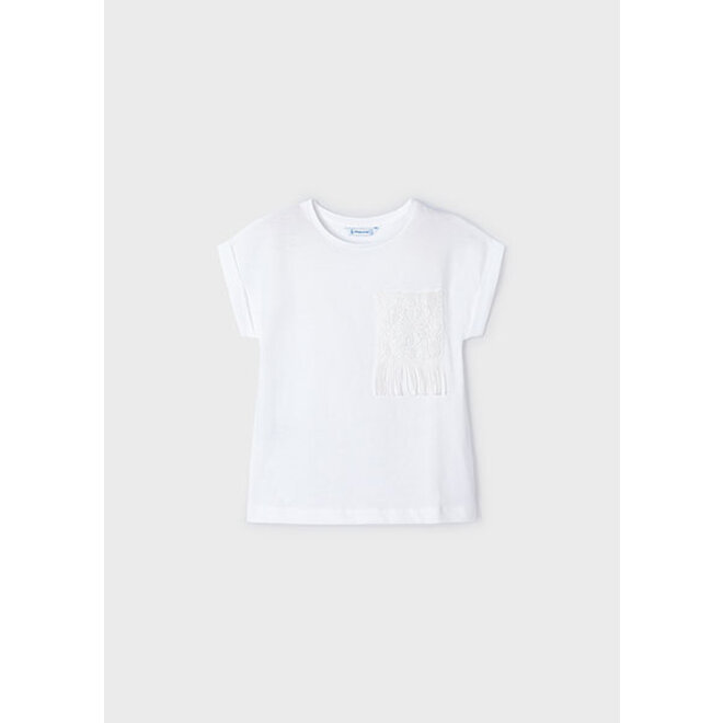 S/s crochet t-shirt           36 White
