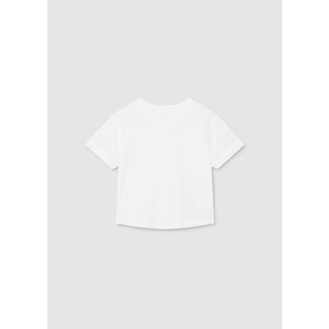 S/s combined linen shirt      81 White