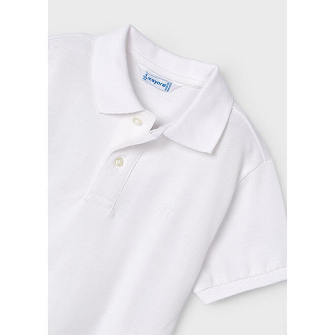 Basic s/s polo                36 White