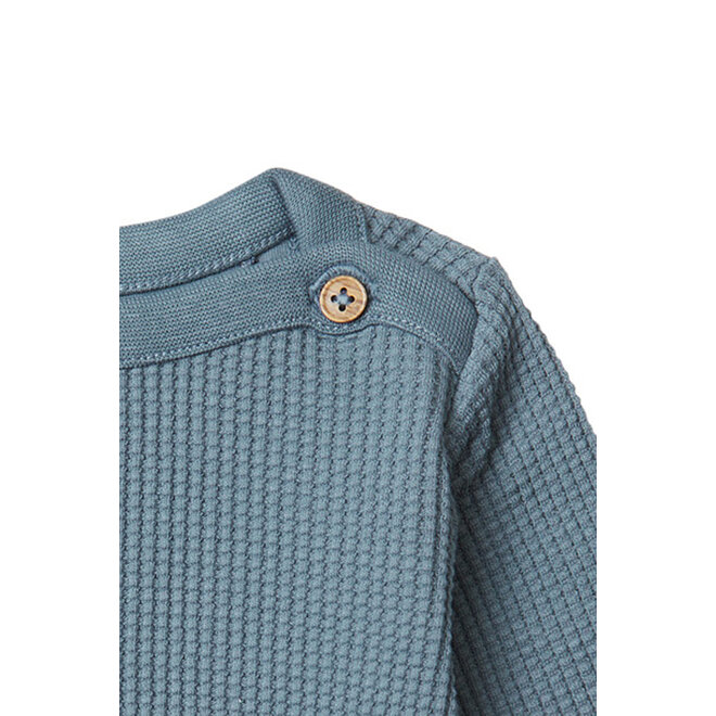 Boys Tee Benson long sleeve N184 Blue Mirage