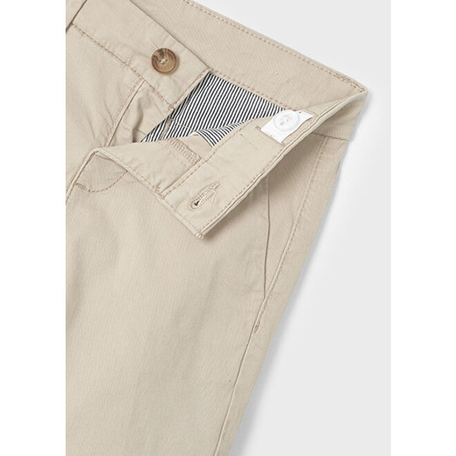 Basic twill chino shorts      59 Sesame