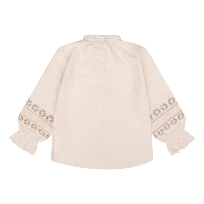 Shirt Longsleeve Embroidery 910 Sandshell