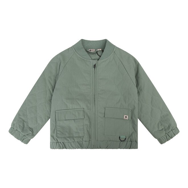 Oversized Bomber Jacket Padded 621 Stone Green