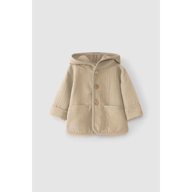 4S016 HOODED JACKET 75 Taupe