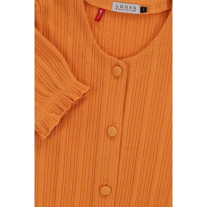 Little ajour cardigan 533 Orange