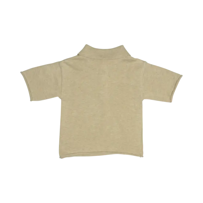 Mackay knit polo taupe