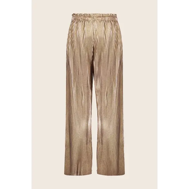 Flo girls metallic plisse pants 810 Gold