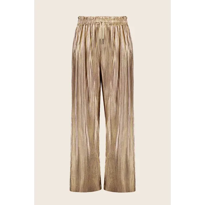 Flo girls metallic plisse pants 810 Gold