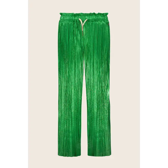 Flo girls metallic plisse pants 301 Green Metallic