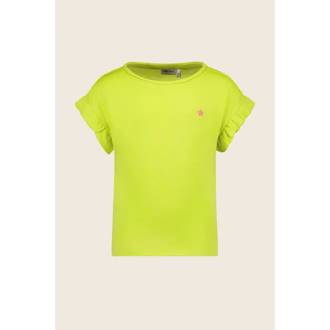 Flo girls metallic slub jersey tee 303 Lime