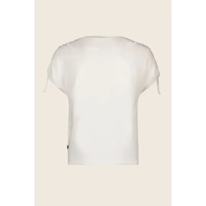 Flo girls slub jersey tee pulled sleeve 001 Off white