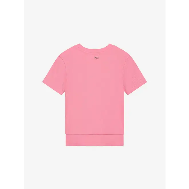 Knot Rib T-Shirt 4017 Hot Pink