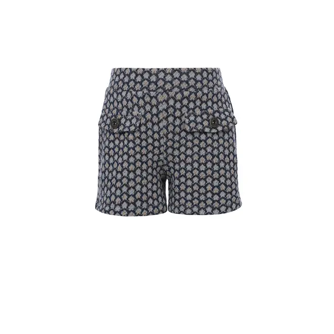 10Sixteen jaquard pattern shorts 126 sky blue