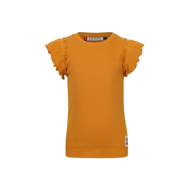 Little rib t-shirt 507 Warm Yellow