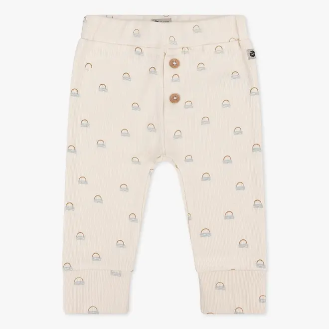 Organic Jogpants Sunset Rib 703 Cream