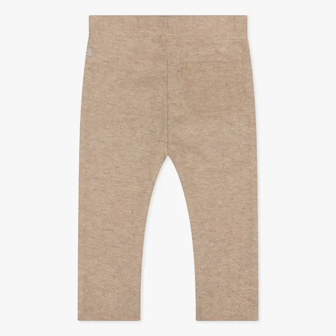 Organic Legging Pocket Pointelle 704 Sand Melange