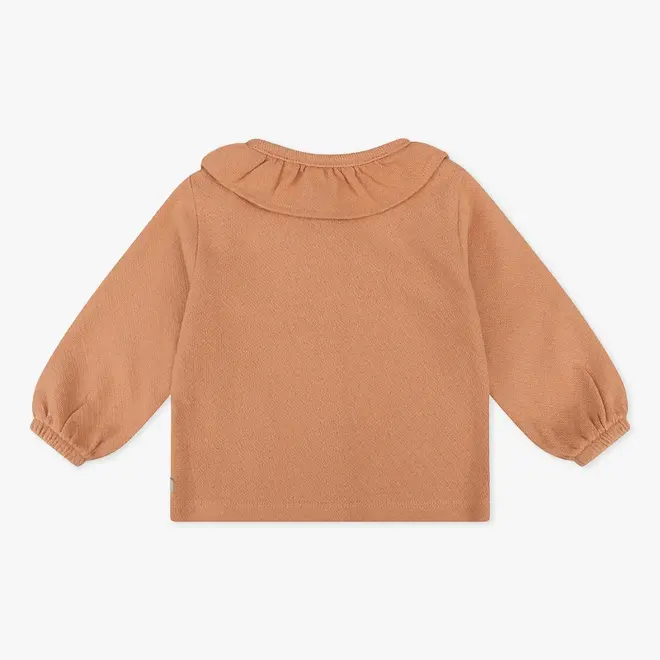 Organic T-shirt Longsleeve Ruffle 240 Light Coral